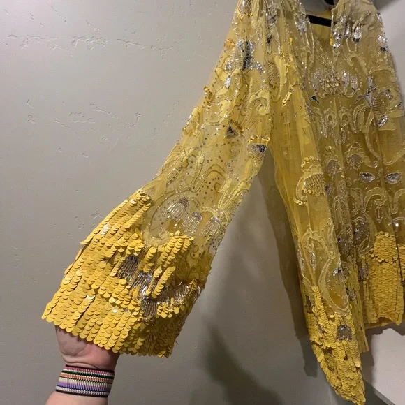 Louis Vuitton sheer sequin dress
